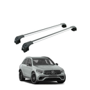 Für Mercedes GLC-Klasse ab 2014, Dachträgersystem, Träger-Querstangen, Aluminium, abschließbar, hochwertige Metallhalterung, silberfarben-1