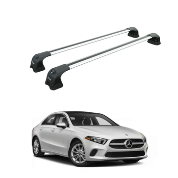 For Mercedes A Sedan W177 2018-2026 Roof Rack Cross Bars Fix Point Silver
