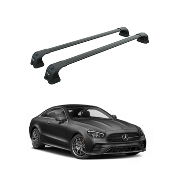 For Mercedes Benz E Coupe C238 2018-2025 Roof Rack Cross Bars Fix Point Black