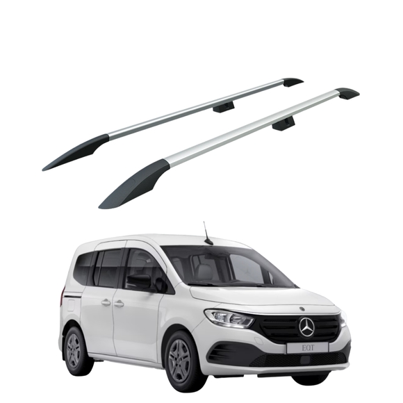 For Mercedes EQT 2023-2026 Roof Side Rails Ultimate Style Alu 2023-Up Silver