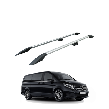 For Mercedes Viano 2003-2014 Roof Side Rails Ultimate Style Silver