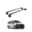 Für Mercedes Metris 2016–2021, Dachträgersystem, Träger, Querträger, Aluminium, abschließbar, hochwertige Metallhalterung, Schwarz-1