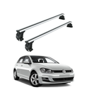 For Volkswagen Golf 5D (MK7) 2012-2019 Roof Rack Cross Bar Normal Roof Alu Silver-1