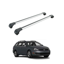 For Volkswagen Golf Variant 2007-2013 Roof Rack Cross Bar Raised Rail Silver-1