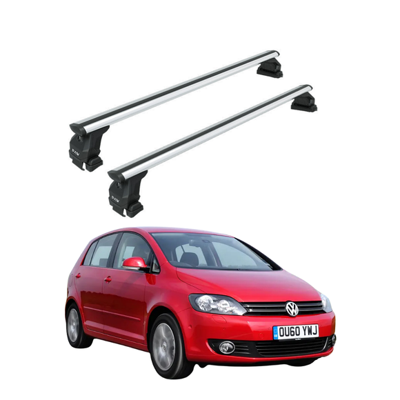For Volkswagen Golf Plus (MK5) 2008-2013 Roof Rack Cross Bar Normal Roof Silver