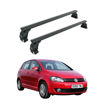 For Volkswagen Golf Plus (MK5) 2008-2013 Roof Rack Cross Bar Normal Roof Black