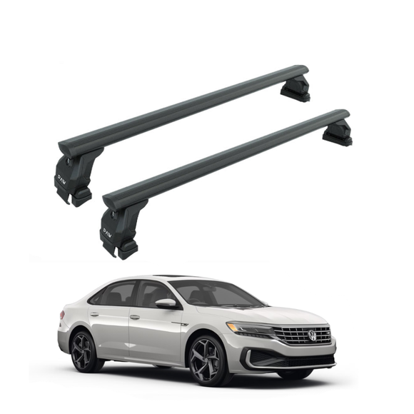 For Volkswagen Passat Sedan B6 2005-2011 Roof Rack Cross Bar Normal Roof Black