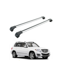 For Mercedes Benz GLK X204 2009-2015 Roof Rack Cross Bars Raised Rail, Silver-1