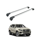For Mercedes Benz GL X6 2012-2019 Roof Rack Cross Bars  Raised Rail, Silver-1