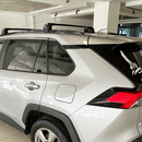 Für Subaru Solterra 2023-Up Dachträger Querträger Metallhalterung Flush Rail Alu Schwarz-5