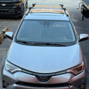 For Toyota RAV4 (2013-2018) Roof Rack Cross Bars Raised Rail, Silver-6