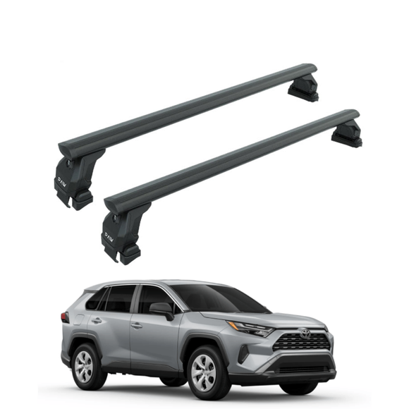 For Toyota RAV4 Gen5 XA50 (2018-2025) Roof Rack Cross Bars Normal Roof Black