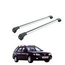 For Toyota Corolla Wagon 2000-2002 Roof Rack Cross Bars Raised Rail Alu Silver-1