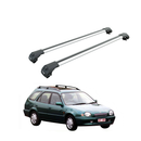 For Toyota Corolla Wagon 1997-2000 Roof Rack Cross Bars Raised Rail Alu Silver-1
