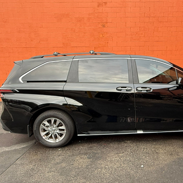 For Toyota Sienna 2 XL20 (2003-2010) Roof Rack, Cross Bar Raised Rail, Black - 0