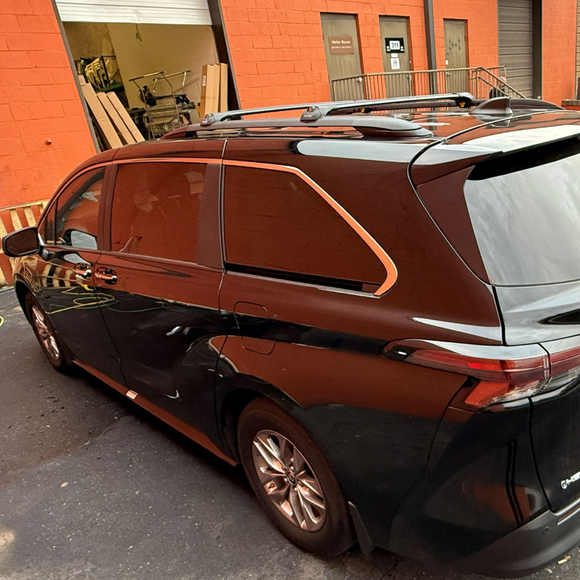 For Toyota Sienna (2021-2025) Roof Rack Cross Bars Raised Rail, Silver