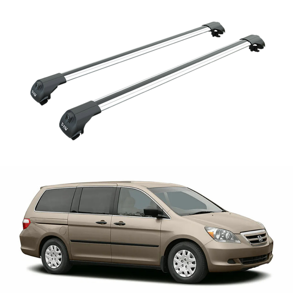 Für Honda Odyssey 2011–2022 Dachträgersystem, Aluminium-Querstange, Metallhalterung, abschließbar, Silber