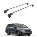 Für Honda Odyssey 2011–2022 Dachträgersystem, Aluminium-Querstange, Metallhalterung, abschließbar, Silber-1