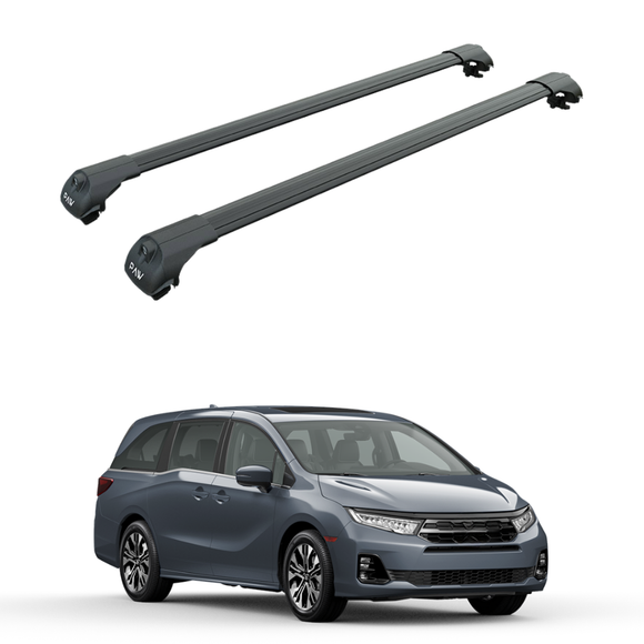 Für Honda Odyssey 2011–2022 Dachträgersystem, Aluminium-Querstange, Metallhalterung, abschließbar, Silber