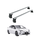 Für Toyota Prius 2009–12 Dachträger, Querträger, Metallhalterung, normales Dach, Alu, Schwarz-1