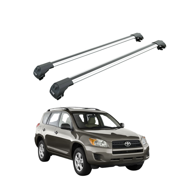 Für Volvo XC90 2002-15 Dachträger Querstange Metallhalterung Erhöhte Schiene Alu Silber