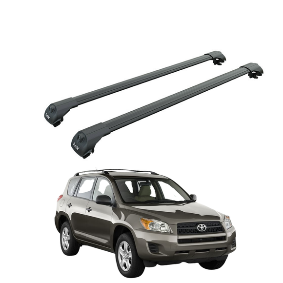 Für Volvo XC90 2002–15, Dachträger, Querträger, Metallhalterung, erhöhte Schiene, Alu, Schwarz