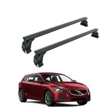For Volvo V60 2010-2018 Roof Rack Cross Bar Normal Roof Black