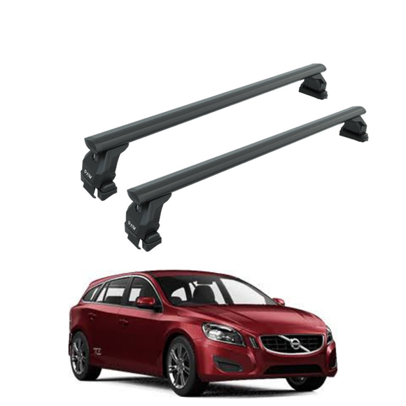 444. Kompatibel mit abschließbaren Aluminium-Dachträgern für Fahrzeuge mit Standarddach Toros Pro 4 Black