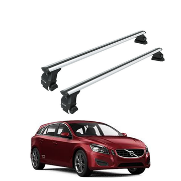 For Volvo V60 2010-2018 Roof Rack Cross Bar Normal Roof Silver