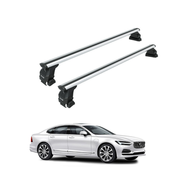 For Volvo S90 2016-2025 Roof Rack Cross Bar Normal Roof Alu Silver