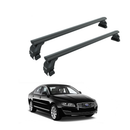 Für Volvo S80 2006–16, Dachträger, Querträger, Metallhalterung, normales Dach, Alu, Schwarz-1