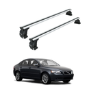 Für Volvo S40 2003–12 Dachträger Querträger Metallhalterung Normales Dach Alu Silber-1