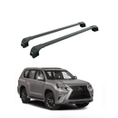 222. Kompatibel mit abschließbaren Aluminium-Dachträgern für Fahrzeuge mit Standarddach Toros Pro 2 Black-1
