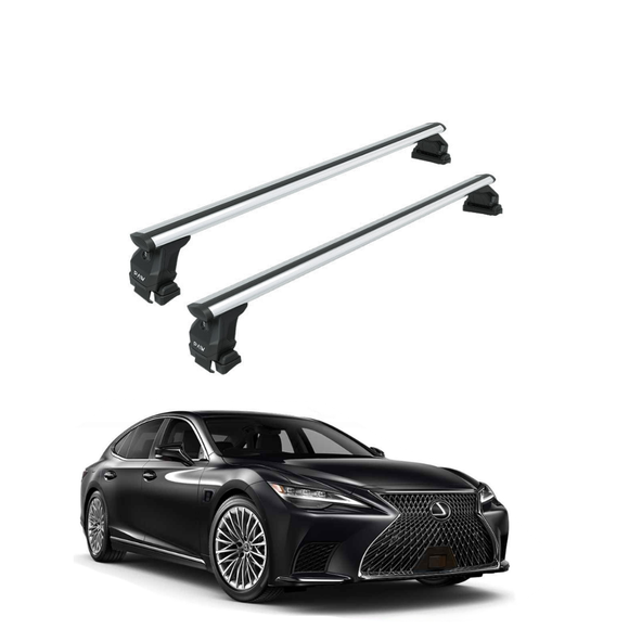 For Lexus LS 2020-2025 Roof Rack Cross Bars Normal Roof Alu Silver