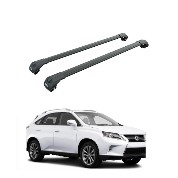 111. Kompatibel mit abschließbaren Aluminium-Dachträgern für Fahrzeuge mit Standarddach Toros Pro 1 Black