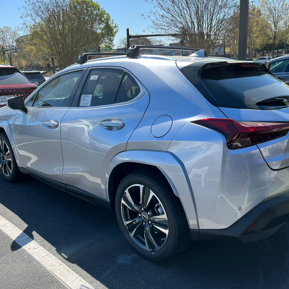 For Lexus UX 2019-2026 Roof Rack Cross Bars Flush Rail Silver