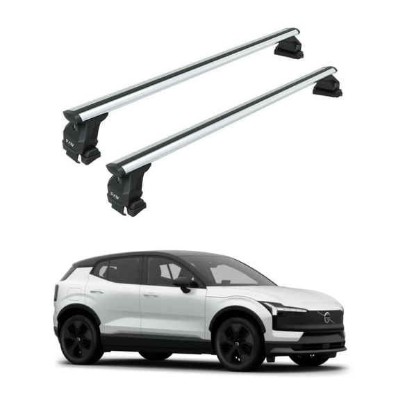 Für Volvo S90 2016- Up Dachträger Querstange Metallhalterung Normales Dach Alu Silber