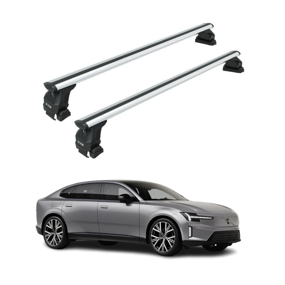 Für Volvo S90 2016- Up Dachträger Querstange Metallhalterung Normales Dach Alu Silber