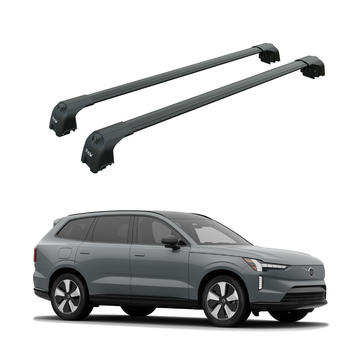Für Volvo S90 2016- Up Dachträger Querstange Metallhalterung Normales Dach Alu Silber