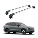 Für Volvo S90 2016- Up Dachträger Querstange Metallhalterung Normales Dach Alu Silber-1