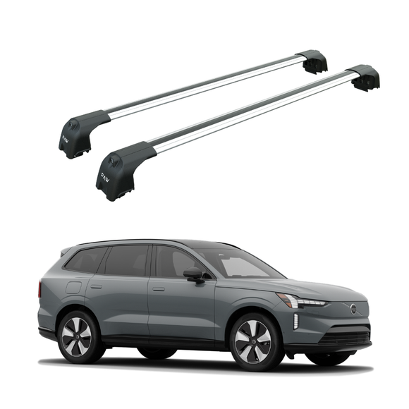 Für Volvo S90 2016- Up Dachträger Querstange Metallhalterung Normales Dach Alu Silber
