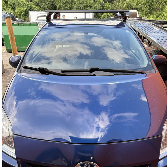 Für Toyota Prius 2004–09 Dachträger Querträger Metallhalterung Normales Dach Alu Silber