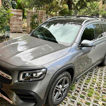 For Mercedes GLB (X247) 2019-2026 Roof Rack Cross Bars Raised Rail Silver - 0