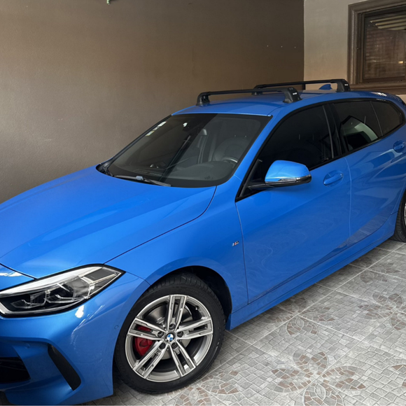 For Bmw 1 Series (F20) 2011-2019 Roof Rack Cross Bars Fix Point Black