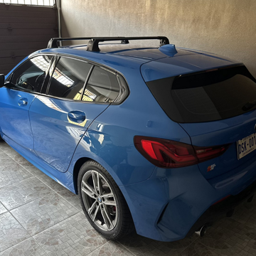 For Bmw 1 Series (F20) 2011-2019 Roof Rack Cross Bars Fix Point Black - 0