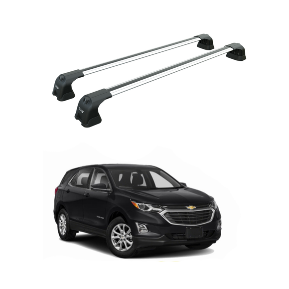 For Chevrolet Equinox (2016-2023) Roof Rack Cross Bars Fix Point Silver
