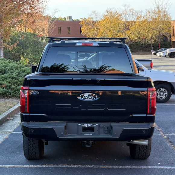 Für Ford F150 2016-Up Dachträgersystem, Aluminium-Querstange, Metallhalterung, abschließbar, Schwarz