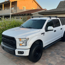 Für Ford F150 2016-Up Dachträgersystem, Aluminium-Querstange, Metallhalterung, abschließbar, Silber-4
