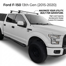 Für Ford F150 2016-Up Dachträgersystem, Aluminium-Querstange, Metallhalterung, abschließbar, Silber-7
