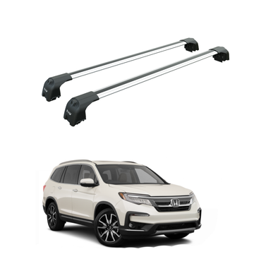 For Honda Pilot (2016-2022) Roof Rack Cross Bars Flush Rail Silver